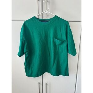 Alexander‎ Julian Colours Mens Green Short Sleeve Pocket T-Shirt Large Cotton L